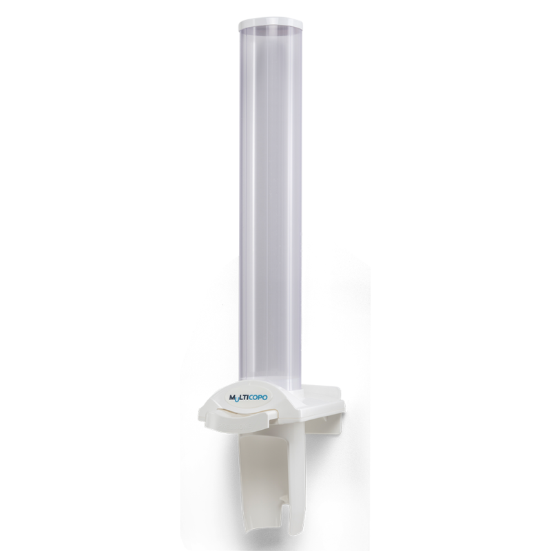 Dispenser Poupador de Copos p Água - Branco - 150ml a 200ml - Nobre