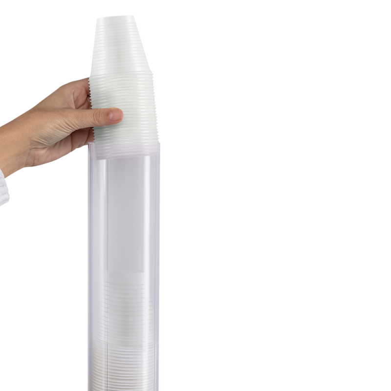 Dispenser Poupador de Copos p Água - Branco - 150ml a 200ml - Nobre