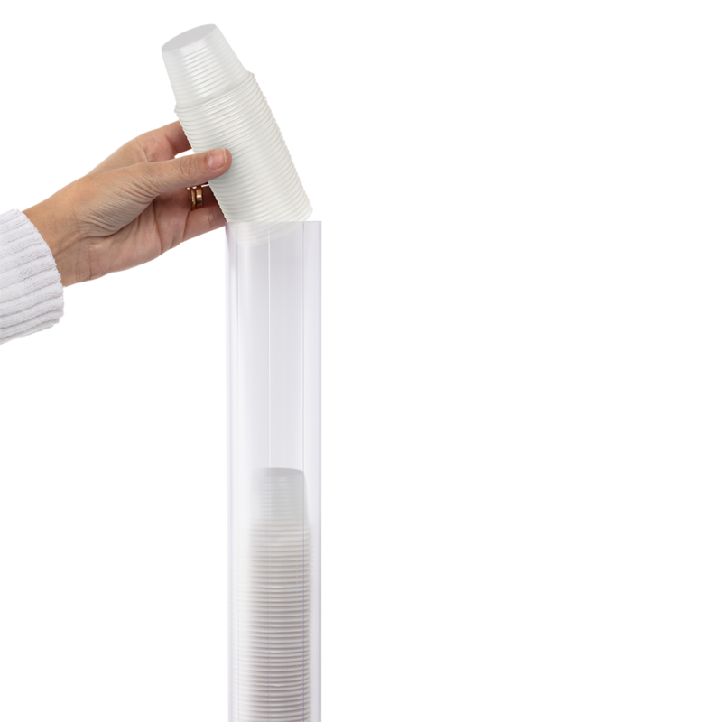 Dispenser Poupador de Copos p Café - Branco - 50ml - Nobre