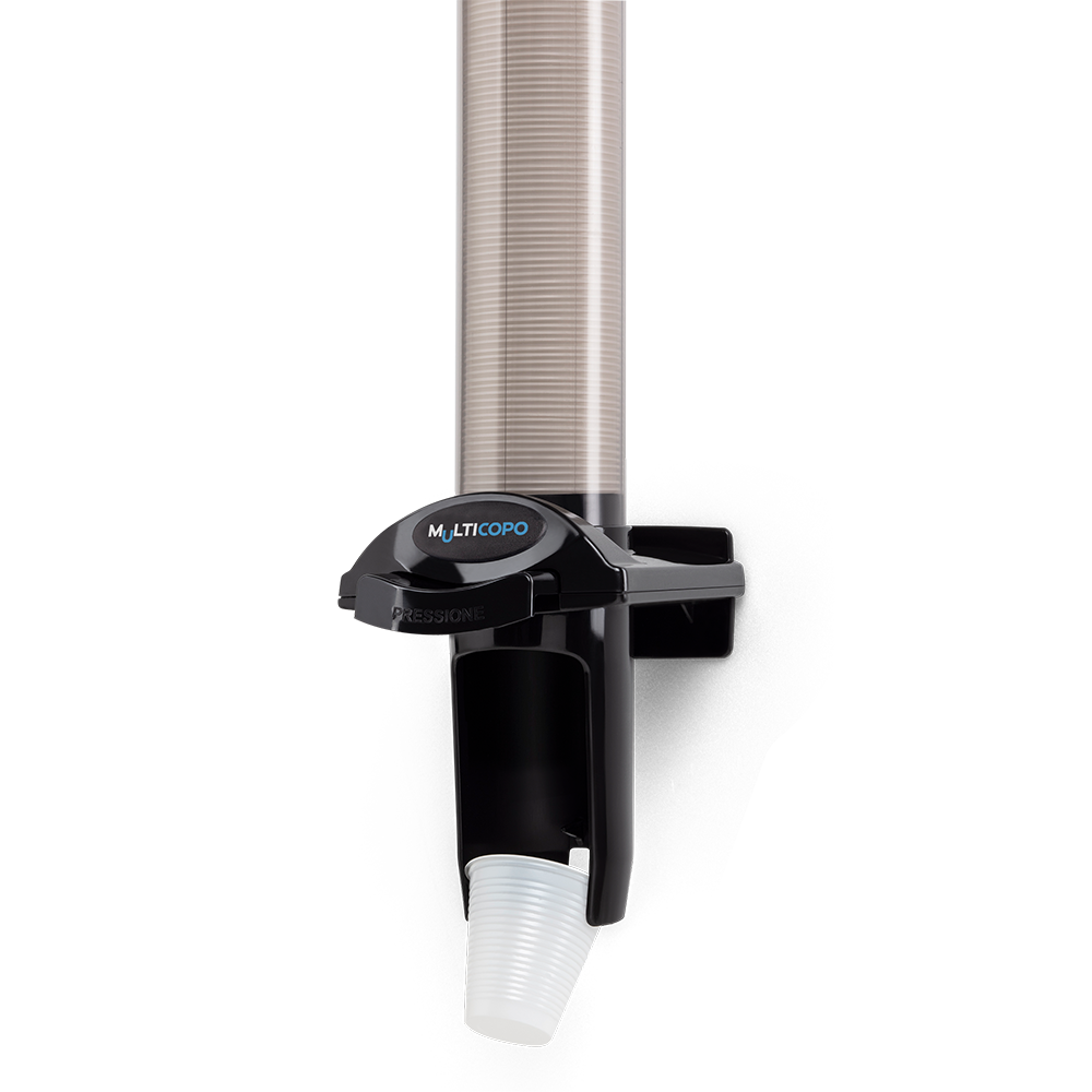 Dispenser Poupador de Copos p Água - 150ml a 200ml - Preto - Nobre